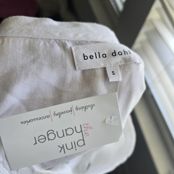 Bella Dahl White V-Neck Women's Top S - Picture 4 of 5